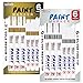 U.S. Art Supply Set of 12 Gold & Silver Oil Based Paint Pen Markers, 6 Medium and 6 Fine Point Tips - Permanent Ink That Works on Most Surfaces Glass, Wood, Metal, Rubber, Stone, Arts, Crafts & Tools