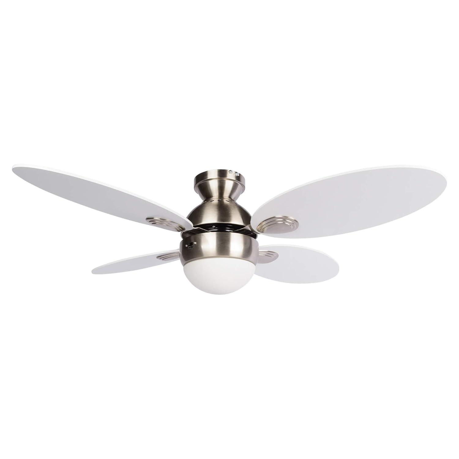 42 Inch White Ceiling Fan With Light Mescar Innovations2019 Org