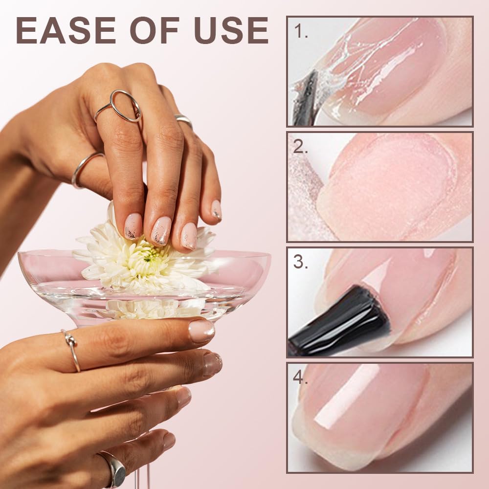 Nail Repair Protection Gel, 2024 New Nail Repair Kit for Split Nail, Instant Cracked Nail Repair Gel, Broken Nail Repair Kit for Natural Nails, Nails Quick Fix Kits for Women Makeup Gadget(2Set) - Image 4