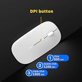 Anmck Wireless Silent Mouse USB 1600 DPI 2.4G Slim Rechargeable view 5