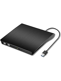 External CD Drive, Sibon USB 3.0 External DVD CD Drive, CD/DVD-Burner Drive High Speed Data Transfer USB DVD Player for Laptop Notebook PC Desktops Support Windows/Vista/7/8/10, Mac OSX and Linux OS