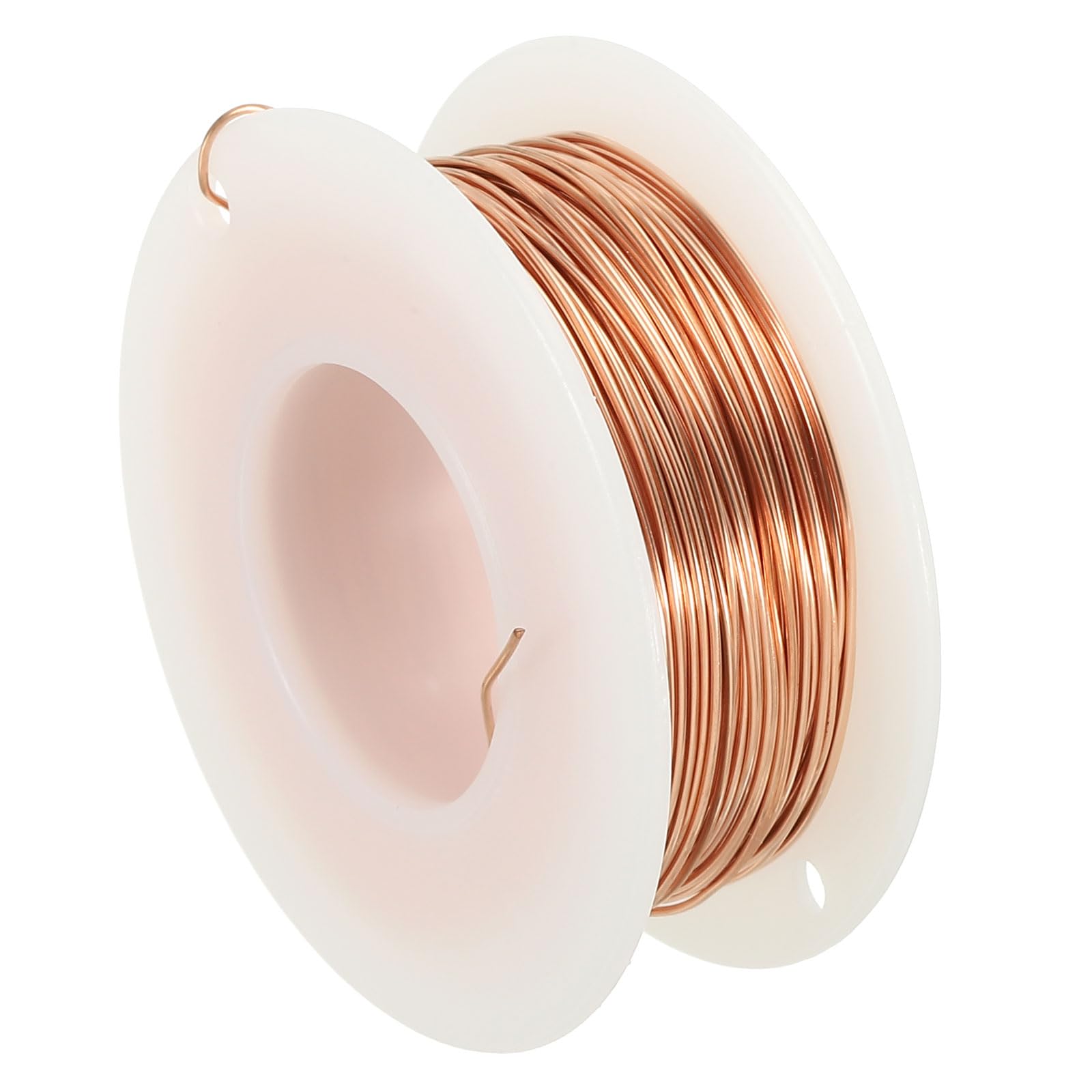 PATIKIL 98.42 Feet Solid Bare Copper Wire,22 Gauge 99.9% Pure Copper Wire 0.6mm Soft Beading Wire Metal Plant Stem Ties for Jewelry Craft (30m)
