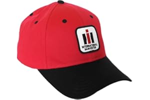 J&D PRODUCTIONS International Harvester IH Hat, Red and Black, Youth Size