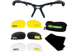 SSP Eyewear Top Focal Ultra Tactical Safety Shooting Glasses, HD A-Eye NVR/fog Lenses
