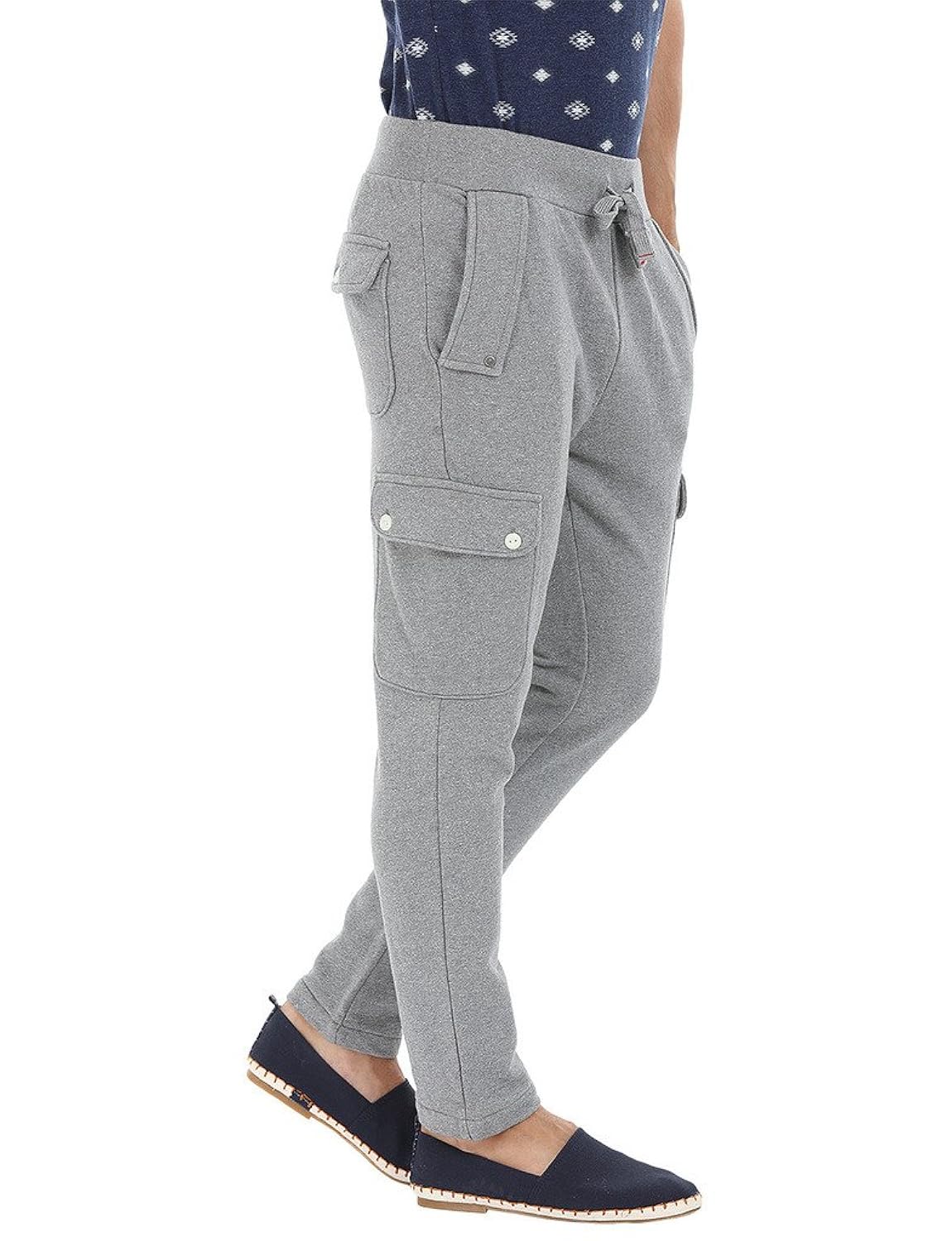 zobello men's knit heather cargo sweatpants