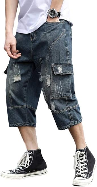 ripped cargo shorts