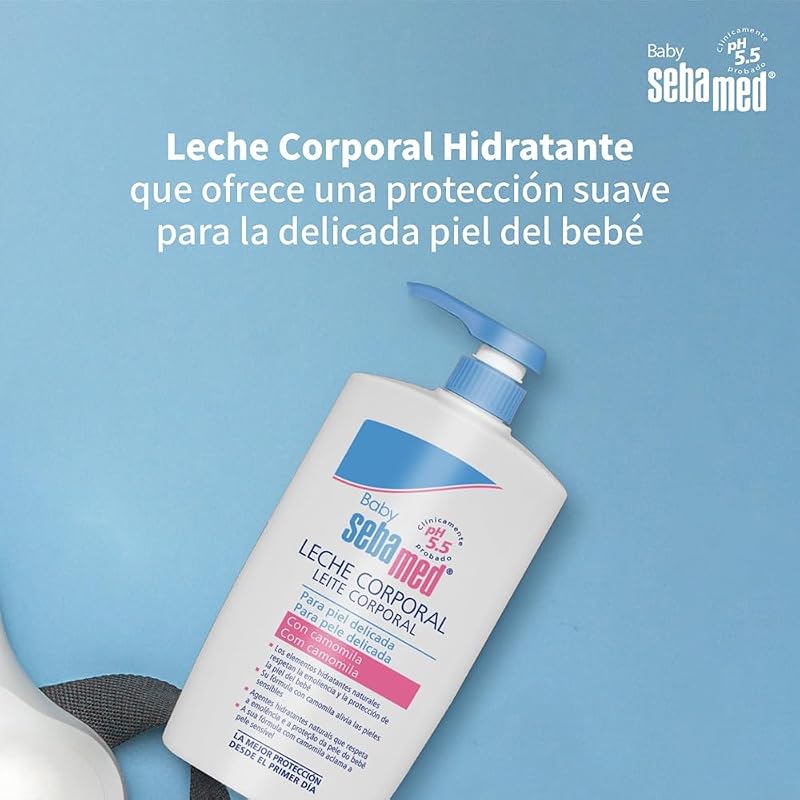 Baby Sebamed Leche Corporal Hidratante, Piel Delicada Bebé, 750 ml
