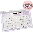Bottom Lash Extension DIY Lash Clusters DAODER Lower Individual Lashes Natural Look Wispy Clear Band Under Eyelash Extension Clusters for Self Application 6mm Reusable (Bottom Lash Natural)