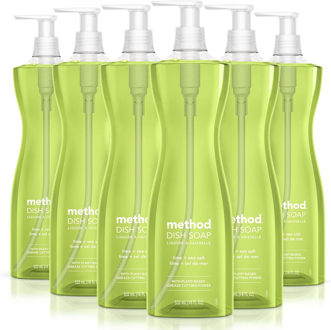 Method Dish Soap, Lime + Sea Salt, 18 Ounces, 6 pack, Packaging May Vary: Health & Personal Care