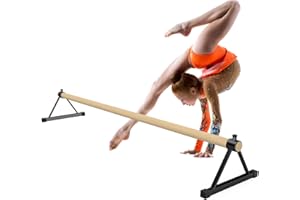 Tongmo Gymnastics Pirouette Bar for Handstands Training, Wood Pirouette Bar Handstand Floor Bars for Gymnast Training