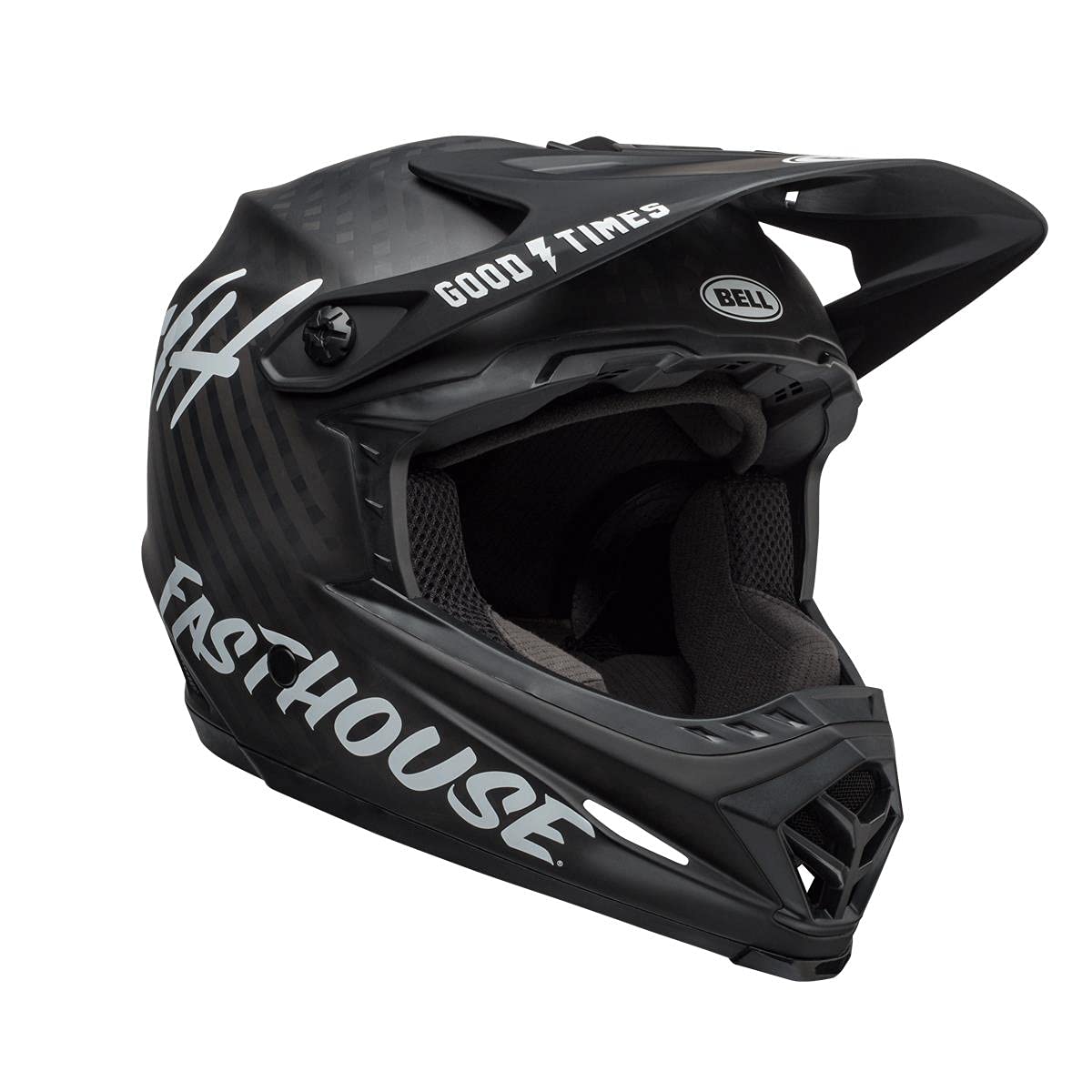 BELL Unisex's 9 MTB Full Face Helmet, Fasthouse Matte Black, X-Large/2X-Large
