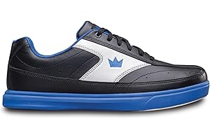 BOWLINGBALL Brunswick Renegade Mens Bowling Shoes - Black/Royal Blue - Wide Width Bowling Shoes