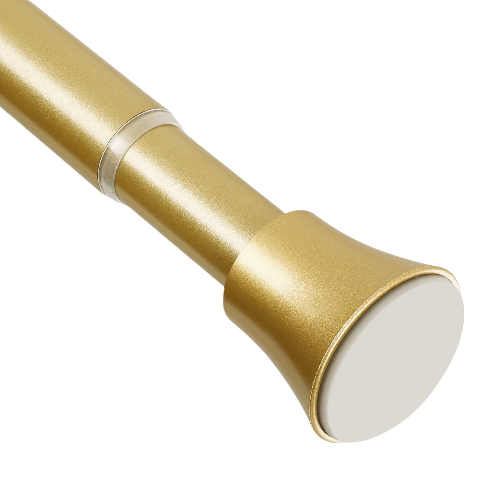 Photo 1 of EBOATOP Gold Shower Curtain Rod - Tension Curtain Rod Adjustable 32 to 78 inch Spring Tension Shower Rod No Drilling Non Slip, Gold