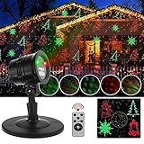 Projector Lights, Jia Wei Laser Lights IP65 Waterproof Decorative Lighting Projectors Landscape LED Projection Lights for Garden, Outdoor and Indoor (Black)