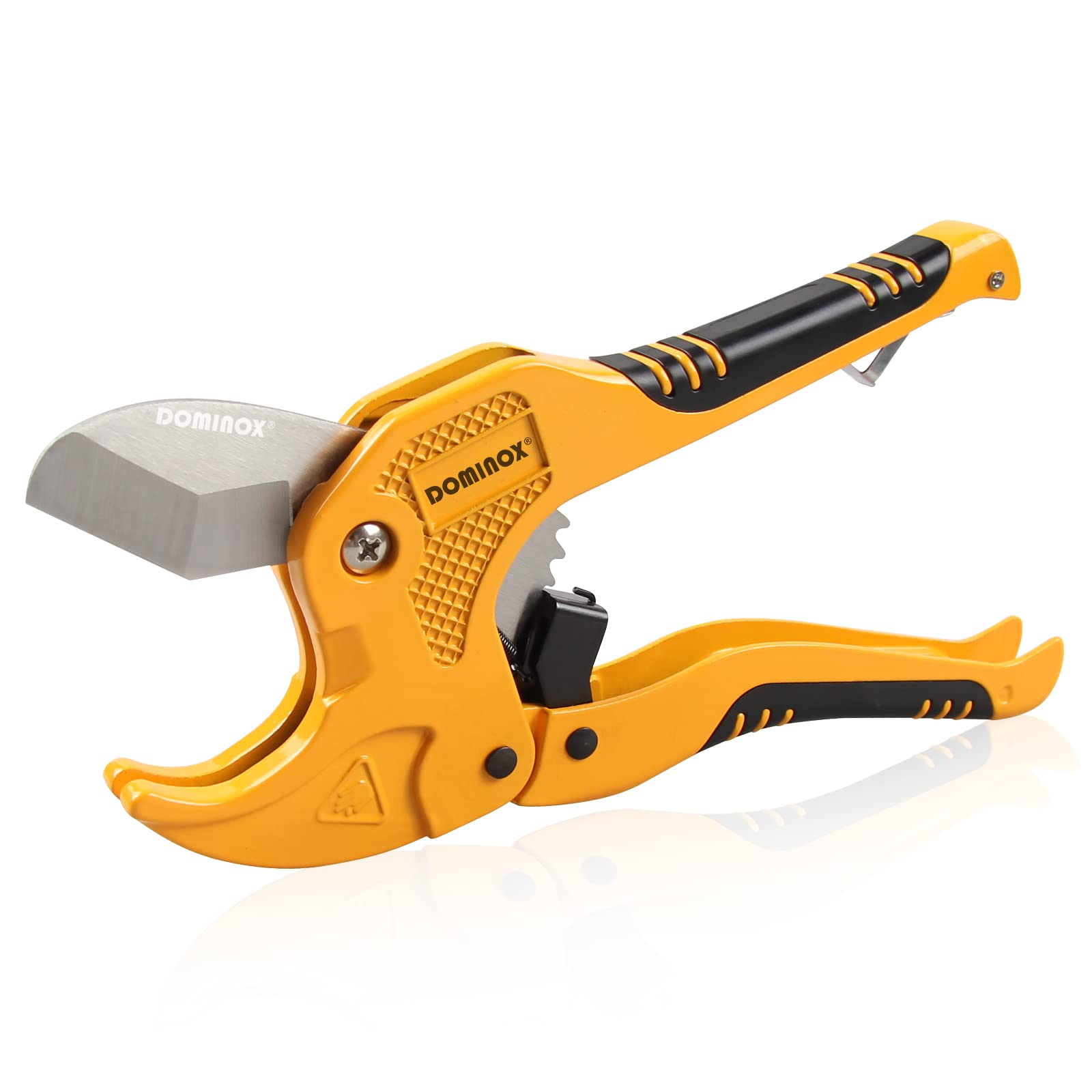 DOMINOX 1-5/8 Inch O.D. Ratchet-type PVC Pipe Cutter, Apply to PEX, PVC and PPR plastic hoses and Plumbing Pipe, Suitable for Home Working and Plumber