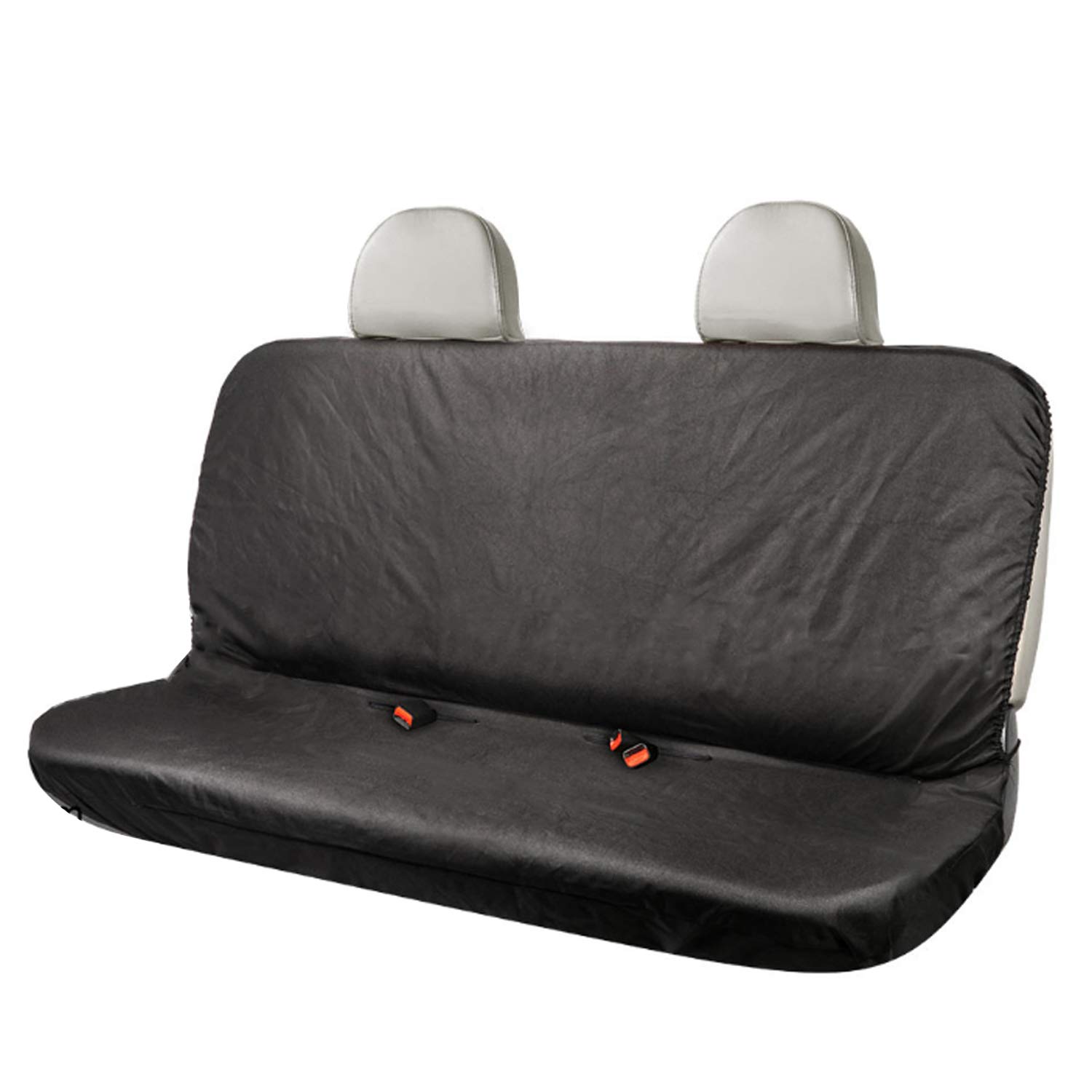 CICMOD Car Bench Seat Cover Universal Waterproof Black Heavy Duty Seat Protector for Pets Dogs โ image 1