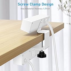 VILONG Desk Clamp Power Strip with USB, 2 in 1 Dual