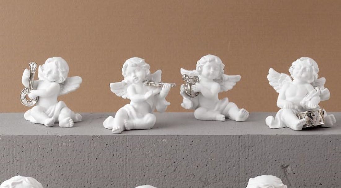 Small Cherub Angel with Musical Instrument