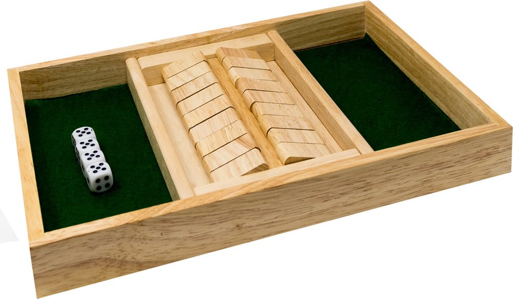 Brimtoy Shut the box 2 player - wooden, 34cm.