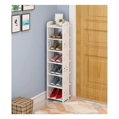 Narrow Shoe Rack Ultra Thin Standing Nonwoven Fabric Cover Shoes