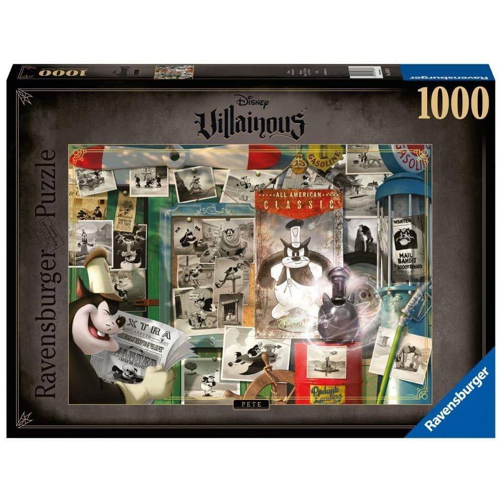 Ravensburger Puzzle 2D 1000 Elementów: Villainous. Pete, Stary Design