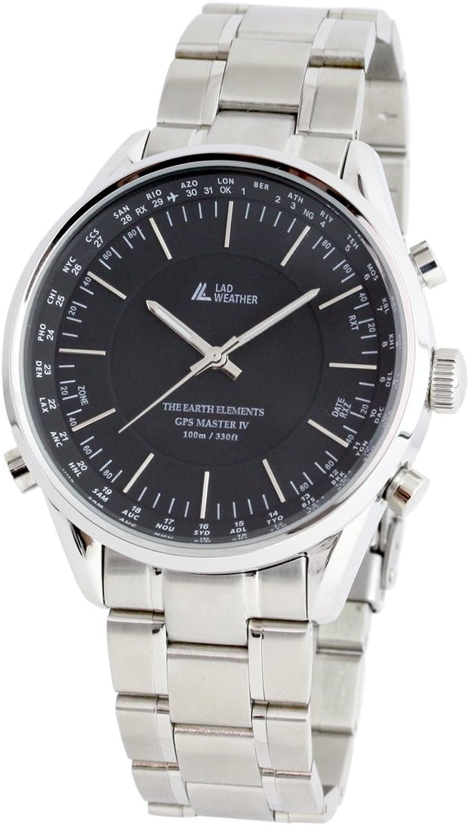 LAD WEATHER GPS Business Watch with Flight Mode, 30 Timezones, and Latitude