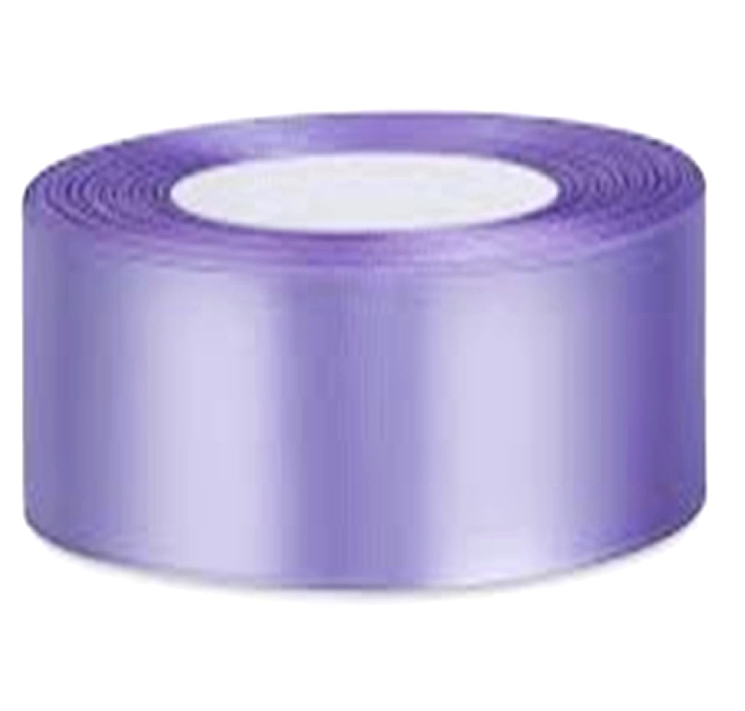Double Faced Satin Ribbon 23 Metre for Gifts Wrap, Party, Events, Cloth, Sew Party Crafts Events Wedding Favours Dress Decorative Easter Christmas Floral Car Bows (Lilac)