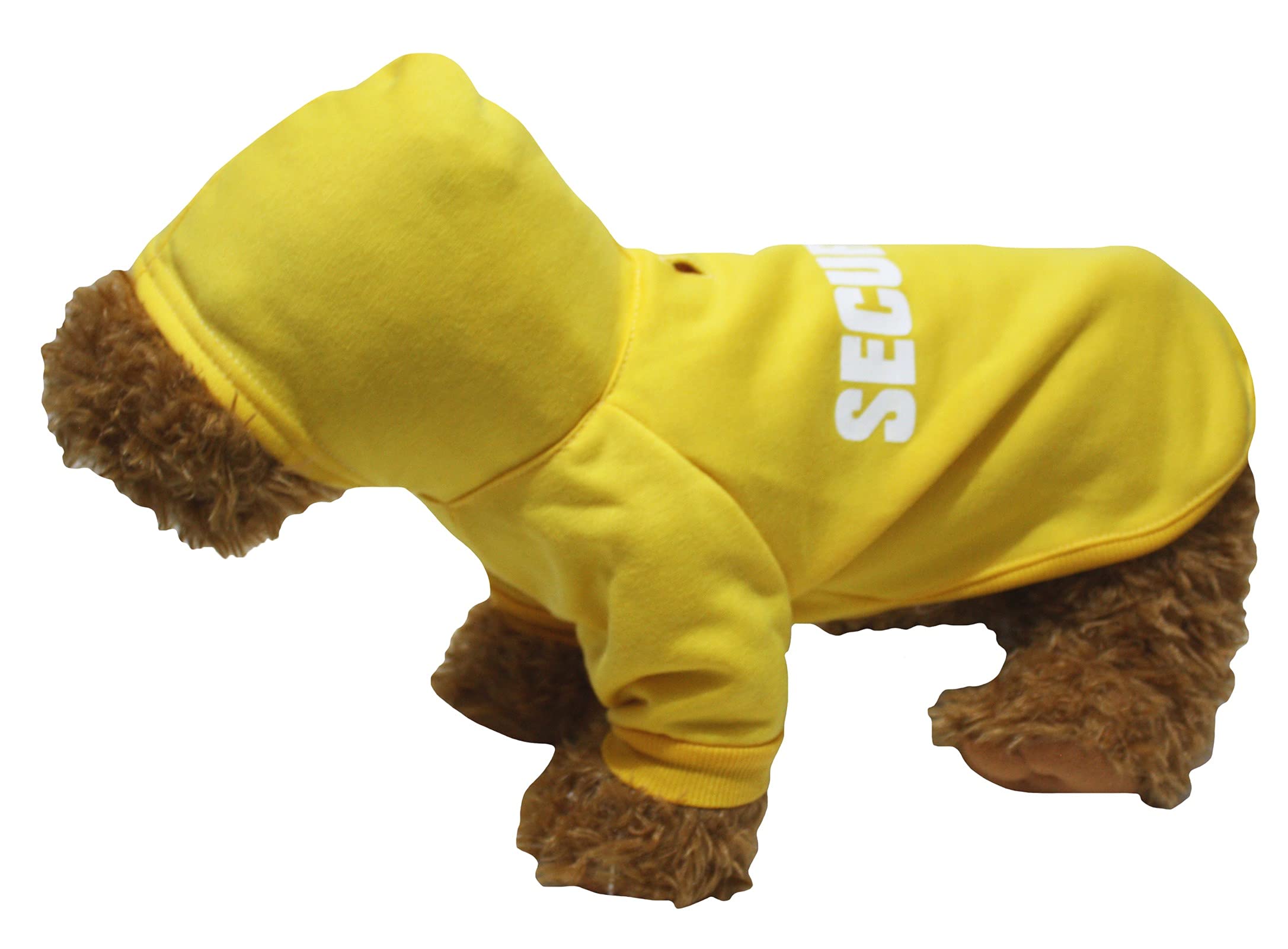 Petitebelle Security Guard Hoodie Sweatshirt Puppy Dog Shirt (Yellow, Medium)