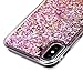 iPhone X Case,Soundmounds iPhone X,iPhone 10 Glitter Flowing Liquid Floating Fashion Bling Case Cover for iPhone X (Diamond Powder)