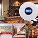 Combination Photoelectric Smoke Detector/Carbon Monoxide Detector for Home, Battery Operated Travel Portable Fire CO Alarm with Sound Warning and Digital Display