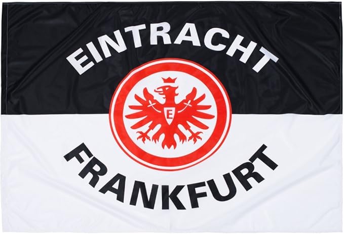 Flagge Eintracht Frankfurt Classic - 100 x 135 cm   gratis Aufkleber, Flaggenfritze®: Amazon.de ...