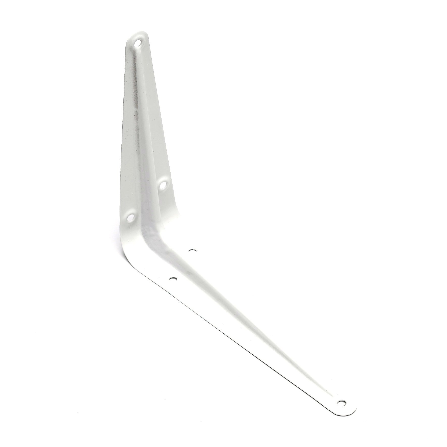Merriway BH05659 (20 Pcs) London Style Shelf Bracket, White 225 x 175 mm (9 x 7 inch), Load 20 kilogram - Pack of 20 Pieces