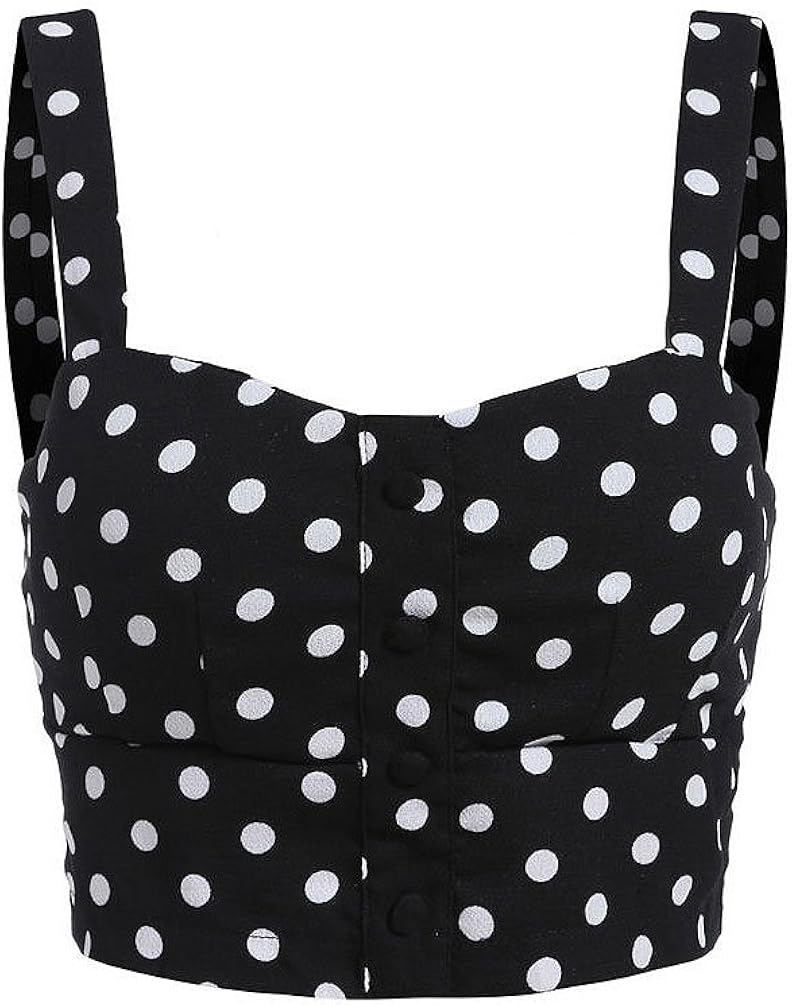 polka dot spaghetti strap top