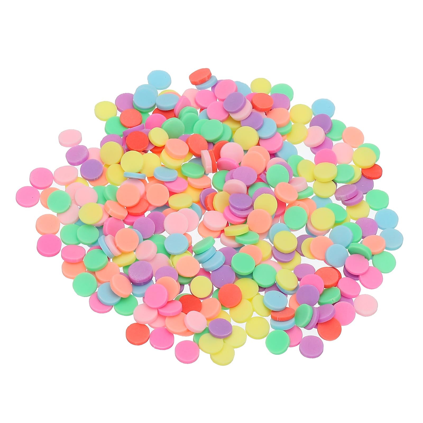 PATIKIL 50g Fake Sprinkles, Faux Sprinkles Clay Sprinkles Discs for Nail Art DIY Crafts Cake Phone Case Resin Nail Art Slices Polymer Slices, Mixed Colors