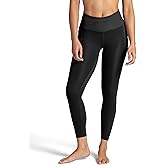 Gaiam Womens Rib Mix High-Rise 7/8 Legging, Slim Fit, 25” Inseam, Stretch Midweight Performance Material