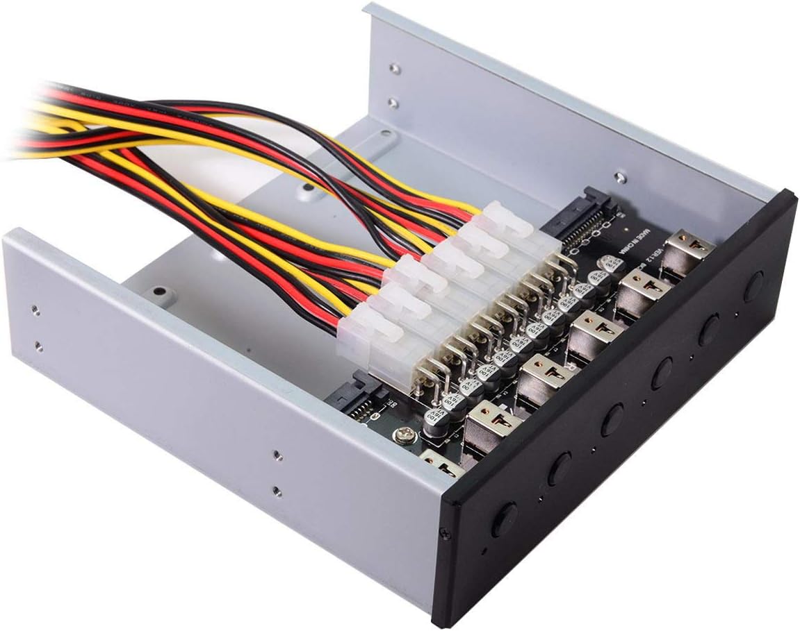 CY Hard Disk 6 Ways Control System Intelligent Control Management System HDD SSD Power Switch with 5.25 CD-ROM Bay - Image 5