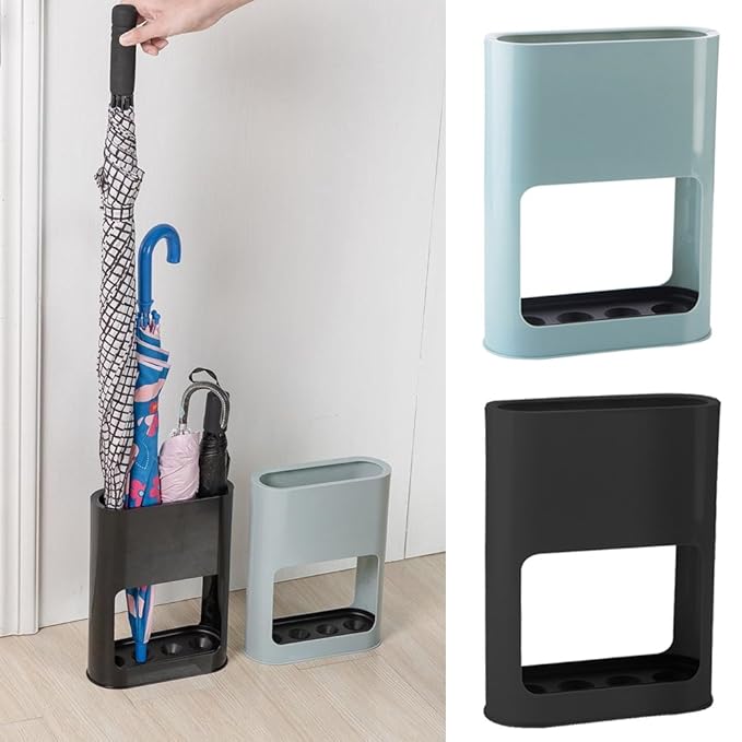 Yunhigh Indoor Umbrella Stand with Drip Tray Plastic Household Free