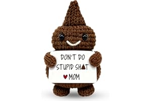 AMBREGRISSUN Stocking Stuffers for Teen Girls Boys 14-16, Funny Christmas Gag Gifts for 12-14 Year Old Boy Girl, Handmade Positive Poop Crochet for Daughter Son from Mom, Christmas Stocking Stuffers for Kids