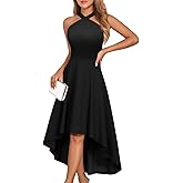 DRESSTELLS Formal Cocktail Dresses for Women, Wedding Guest Halter High Low Valentine Dress 2026