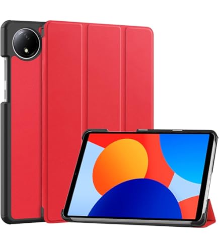 Xiaomi Redmi Pad SE 8.7 HyperOS レッドケース付き Amazon.com: Smart Case for Xiaomi Redmi Pad SE 8.7'' 2024