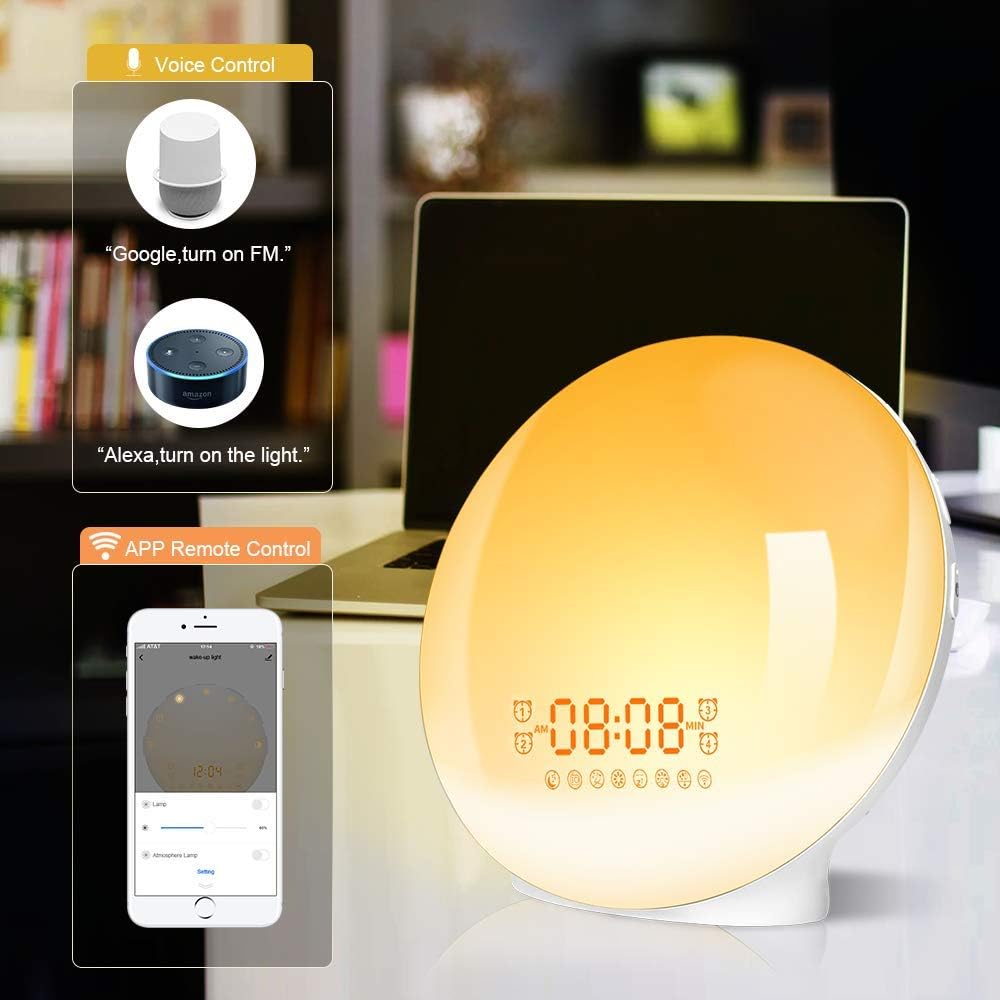 alexa turn lights on with alarm