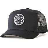 Rip Curl Mens Curve Peak, Structured Trucker Hat, Mesh Snapback Baseball Cap for Men, Adjustable