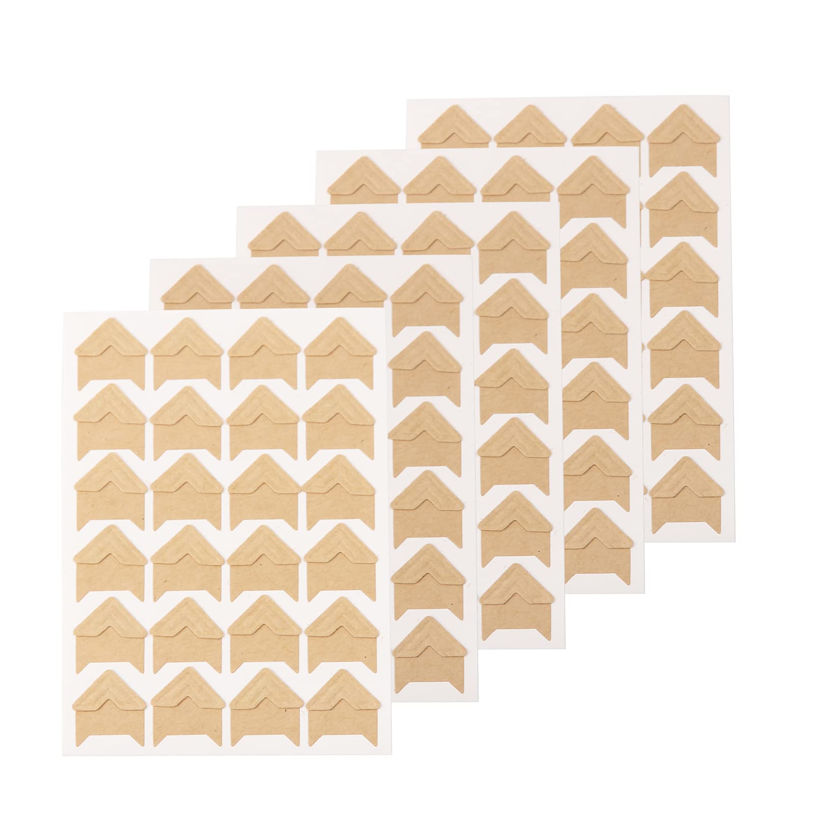 Photo 1 of GOONAVI 15 Sheets 360 Pcs Cowhide Acid-Free Photo Corners Mounting Self Adhesive for DIY Photo Album Journal