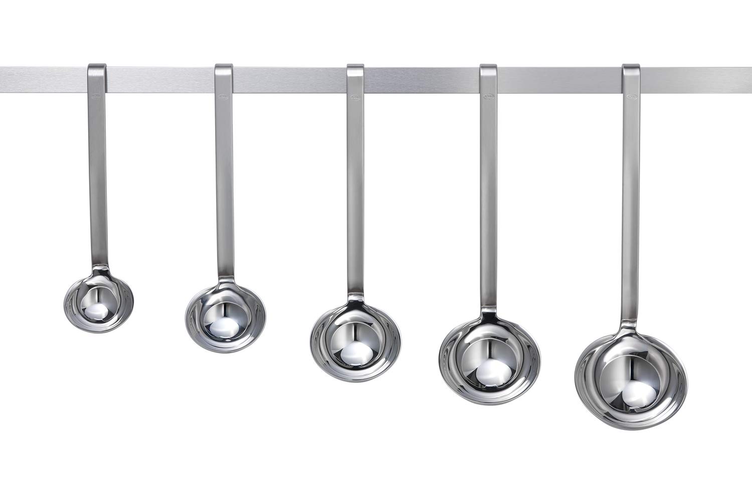 Rosle 10009 Stainless Steel Hooked Handle Ladle with Pouring Rim Serving Spoon