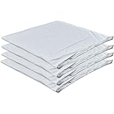 4 Pack Waterproof Down Feather Proof Pillow Protectors with Zipper 18x18 Zippered Pillow Covers for Square Throw Pillow