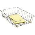 Fellowes Workstation 3" Letter Desk Tray Organizer, Wire, Silver (60012)
