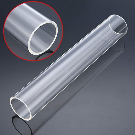 1Pcs Transparent Acrylic Plexiglass Lucite Tube 50mm OD 43.75mm ID