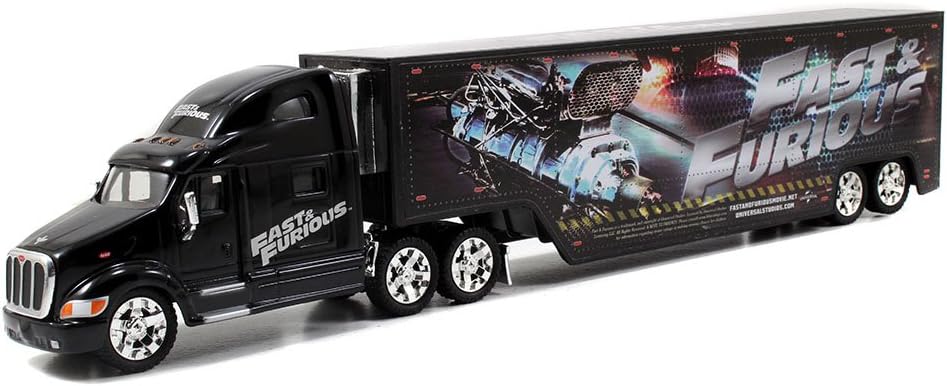 Jada Toys Fast & Furious 1:64 Diecast HaulerPeterbilt 387 HaulerG, Black