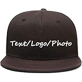 Men Women Hip Hop Plain Snapback Hats Personalized Flat Brim Outdoors Sun Visors Add Picture/Text/Logo Custom Baseball Caps