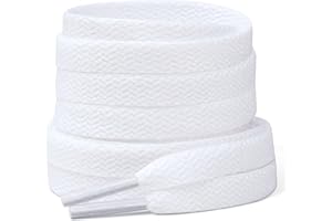 Stepace [2 Pairs Flat Shoe Laces for Sneakers 30"-72" Length 26 Color Shoelaces